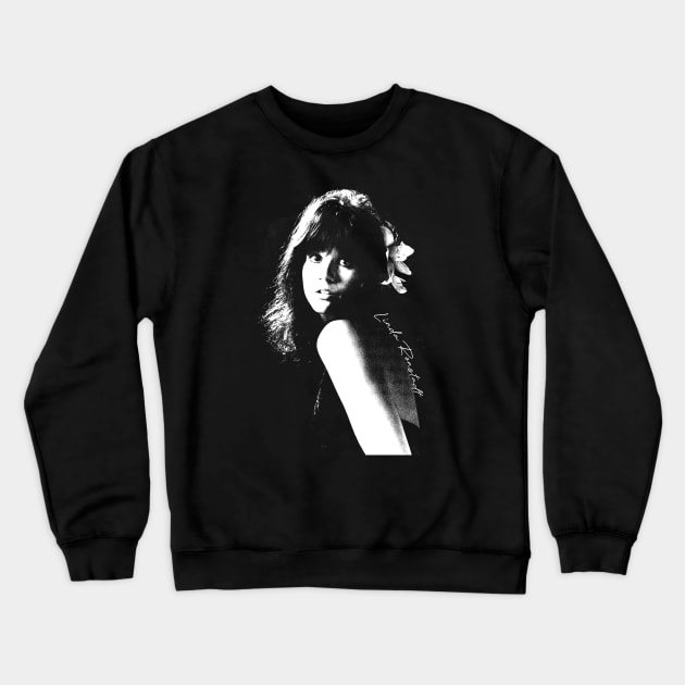 Linda Ronstadt /// Flower Portrait Crewneck Sweatshirt by HectorVSAchille